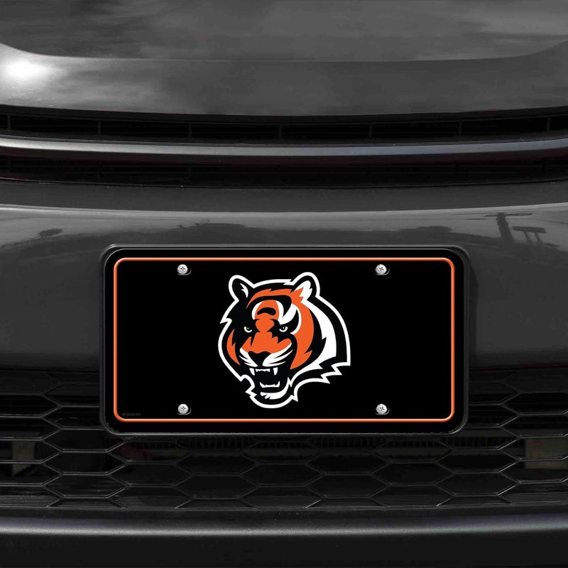 UNIQUELY ORIGINAL STORE NFL Football Cincinnati Bengals Team Logo Metal Auto Tag 6" x 12" - Great for Truck/Car/SUV - Image 2